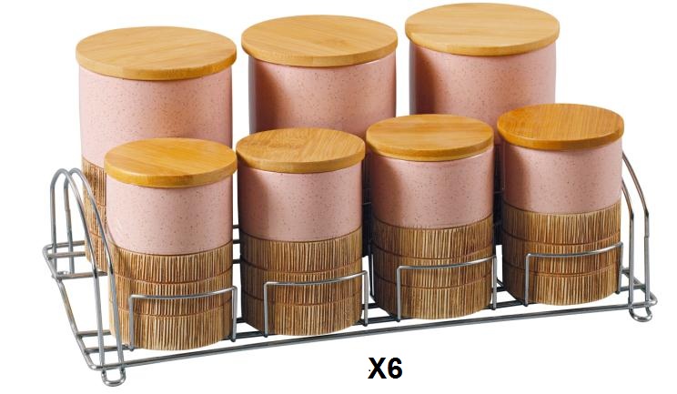 طقم توابل كلاسيك غ خشب رقم 7/6/5