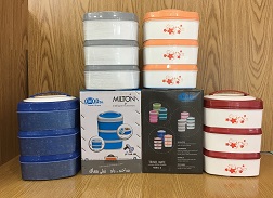 طقم حافظ طعام هندى 3 دور ميلتون سفارى