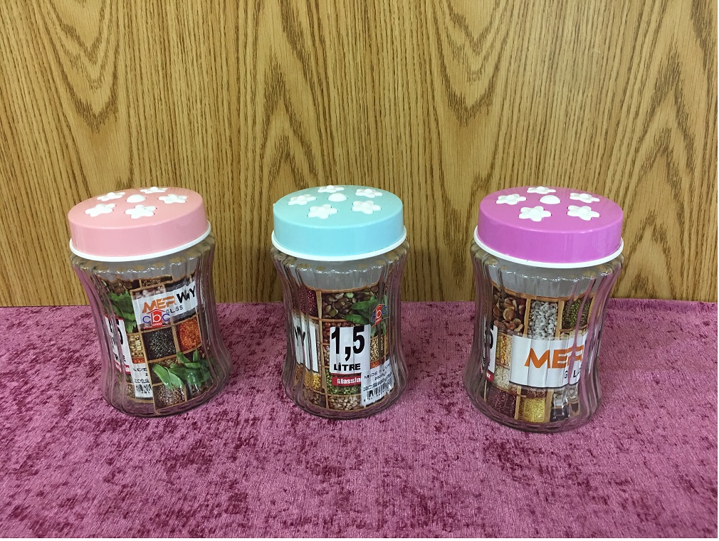 برطمان 1.5 لتر ورده مضلع 200076